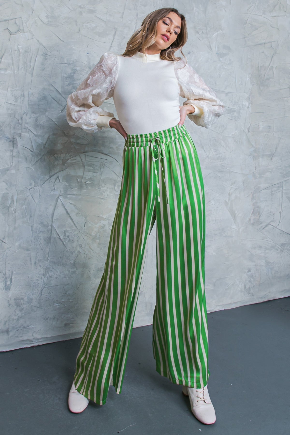 NOTHING TO REGRET SATIN PANTS Flying Tomato